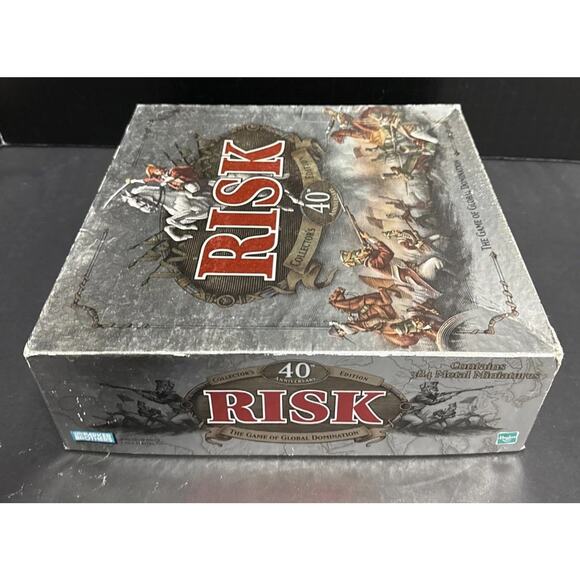 Risk 40th Anniversary Collectors Edition Board Game Hasbro 99% Complete Strategy - Picture 9 of 12